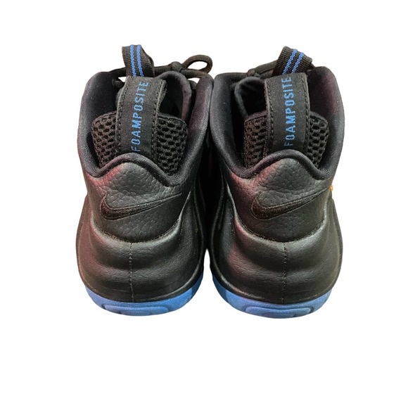 Air Foamposite PRO Men's Size 8 Black/Total Orange-Battle Blue 624041-010 - Picture 5 of 6